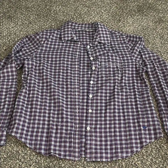 Dockers Purple Plaid Button Down Shirt - Picture 1 of 1